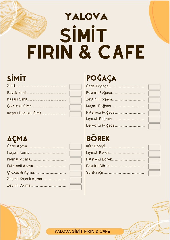 Yalova Simit Fırın Cafe