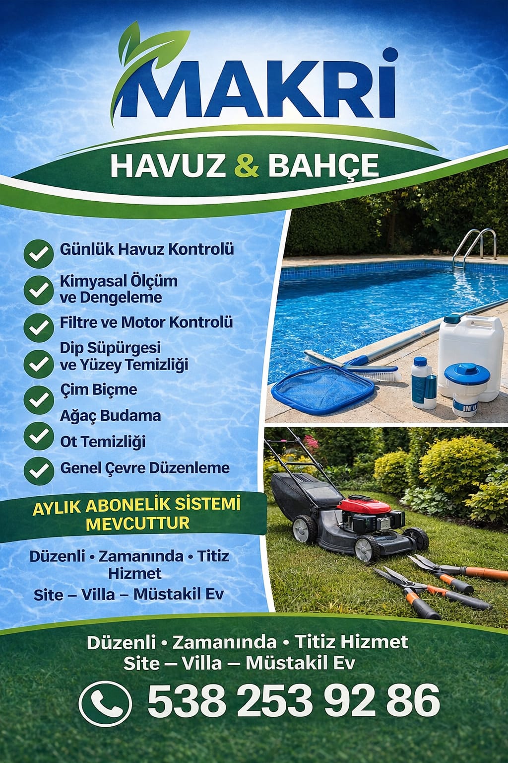Makri Havuz Bahçe Bakımı Fethiye