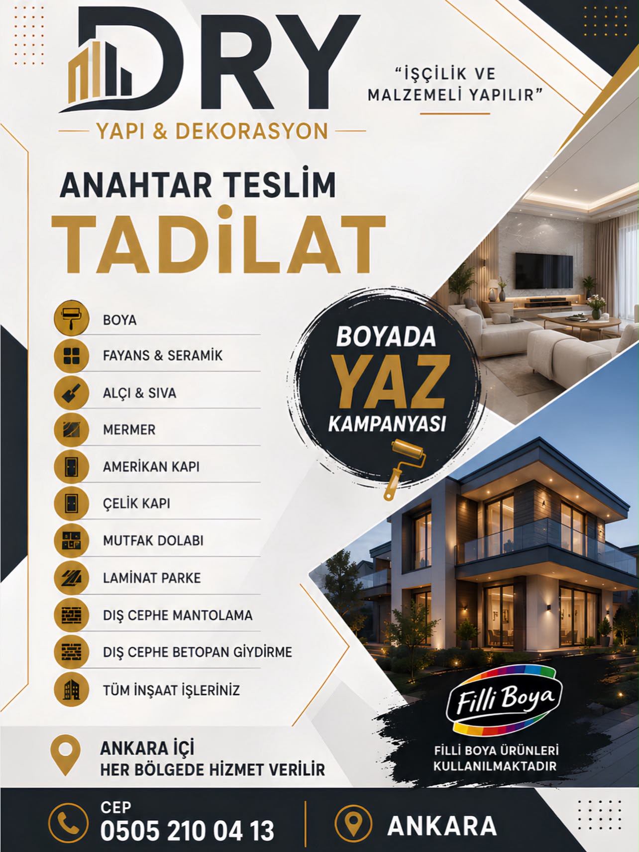 Dry Boya Tadilat Tamir